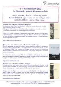 Nos auteures au Livre sur les quais 2013!