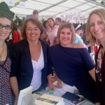 Rachel Maeder, la présidente de Plaisir de Lire Isabelle Cardis Isely, Isabelle Aeschlimann et Abigail Seran.