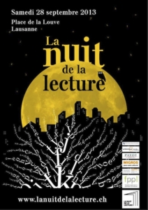 L'affiche de la Nuit de la Lecture 2013.