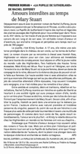 "La Pupille de Sutherland" dans Le Courrier du 15 février 2014. "La Pupille de Sutherland" dans Le Courrier du 15 février 2014.