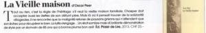 "La Vieille maison" dans Marie Claire Suisse.