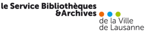 Le logo du Service Bibliothèques & Archives de la Ville de Lausanne.