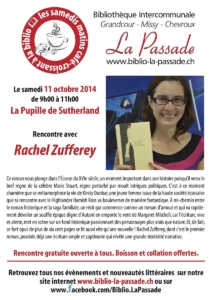 Rencontre avec Rachel Zufferey à Grandcour.