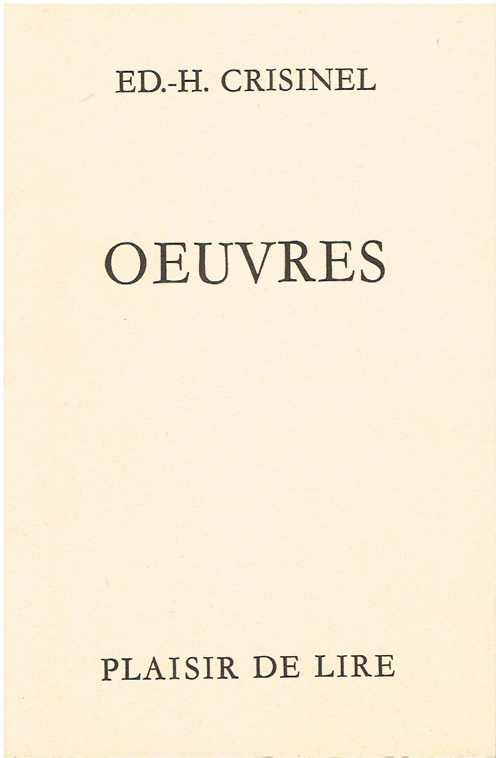 Oeuvres complètes